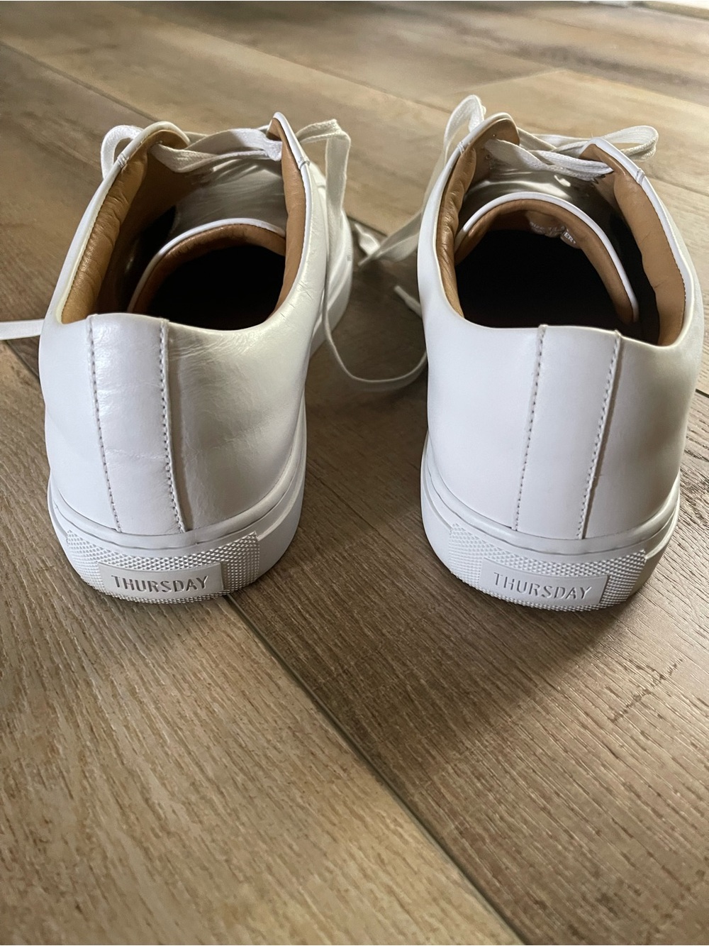 Thursday Boot Company Premier Low Top White Leather Sneakers - 11.5w - Picture 4 of 5